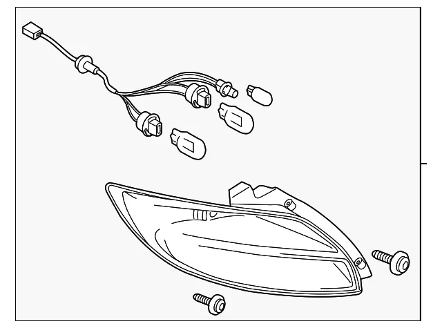 Tail Lamp Assembly - Passenger Side (RH) - Mazda (DR61-51-150F)