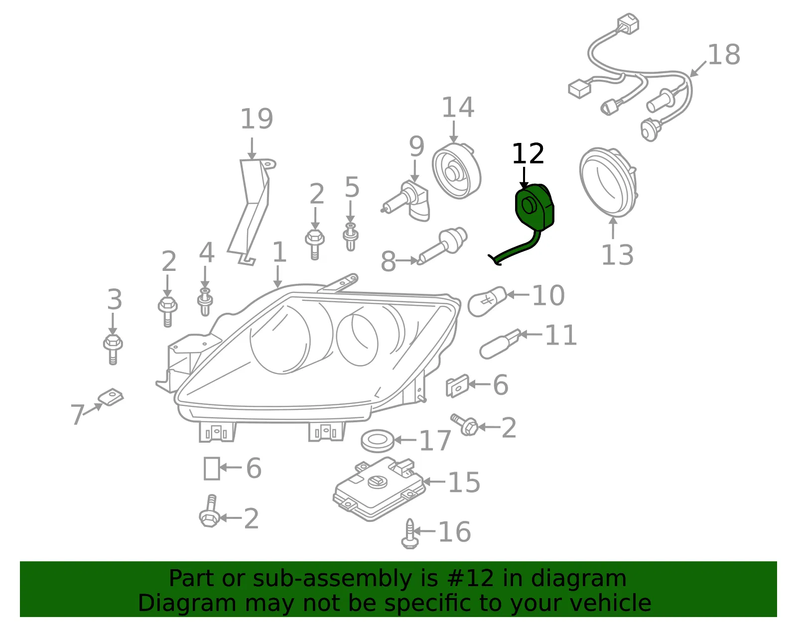 Socket & Wire - Mazda (E221-51-0H5) - view 3