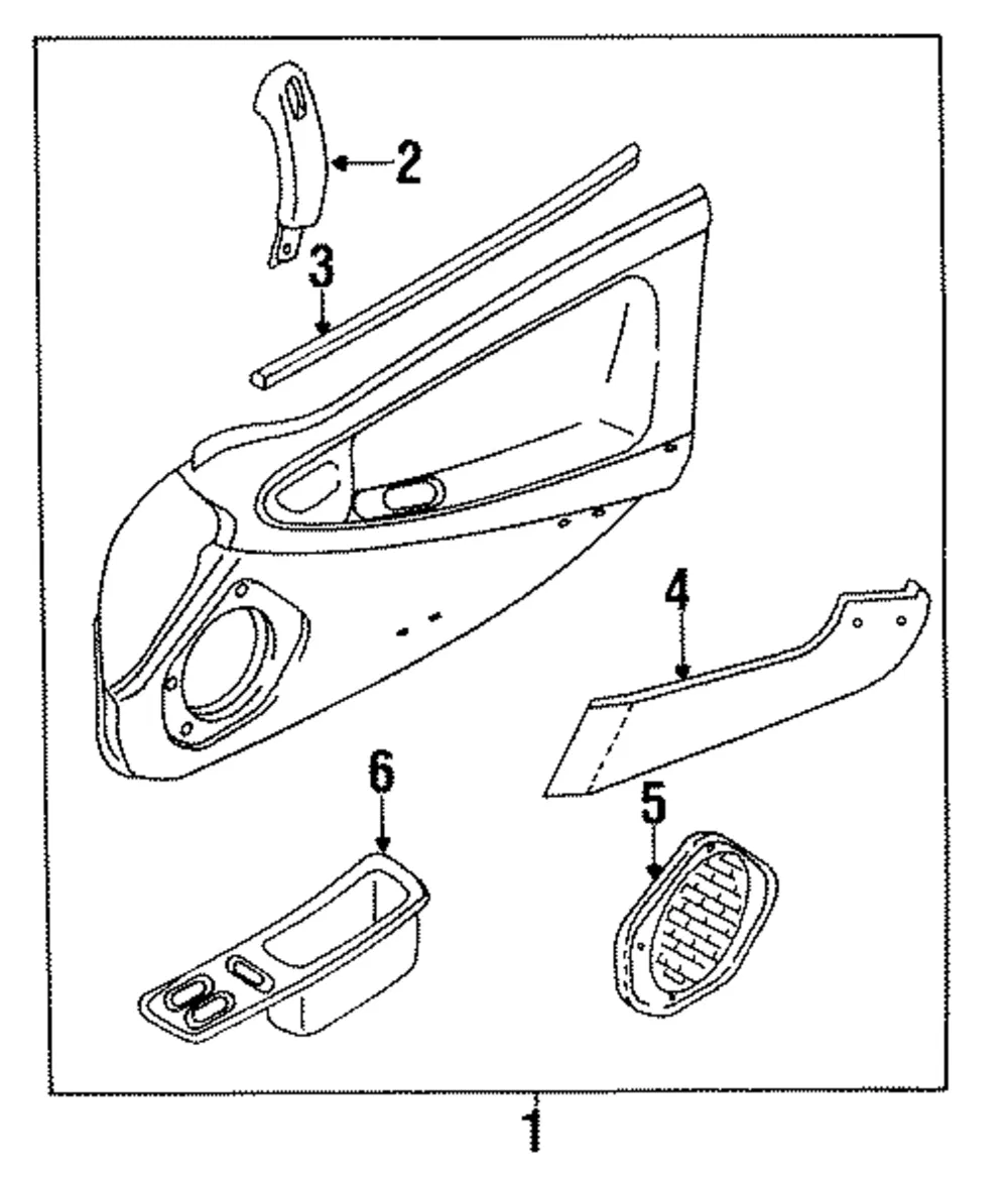 Panel L Switch - MAZDA (EA01684L600) - view 2