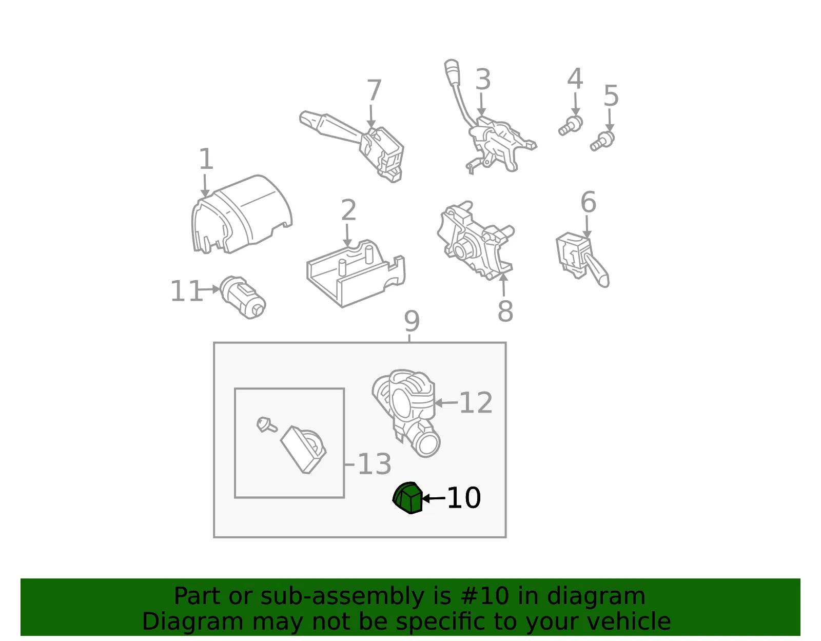 Ignition Switch - Mazda (EC01-66-151D) - view 3
