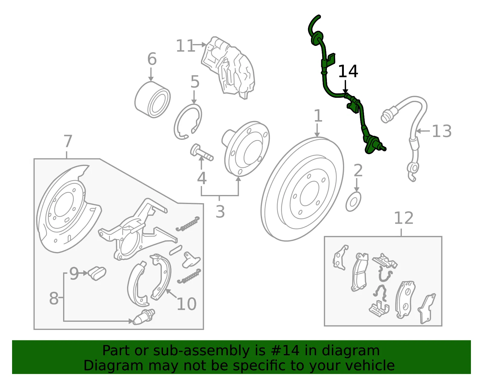 ABS Sensor - Mazda (EF91-43-71YC) - view 3