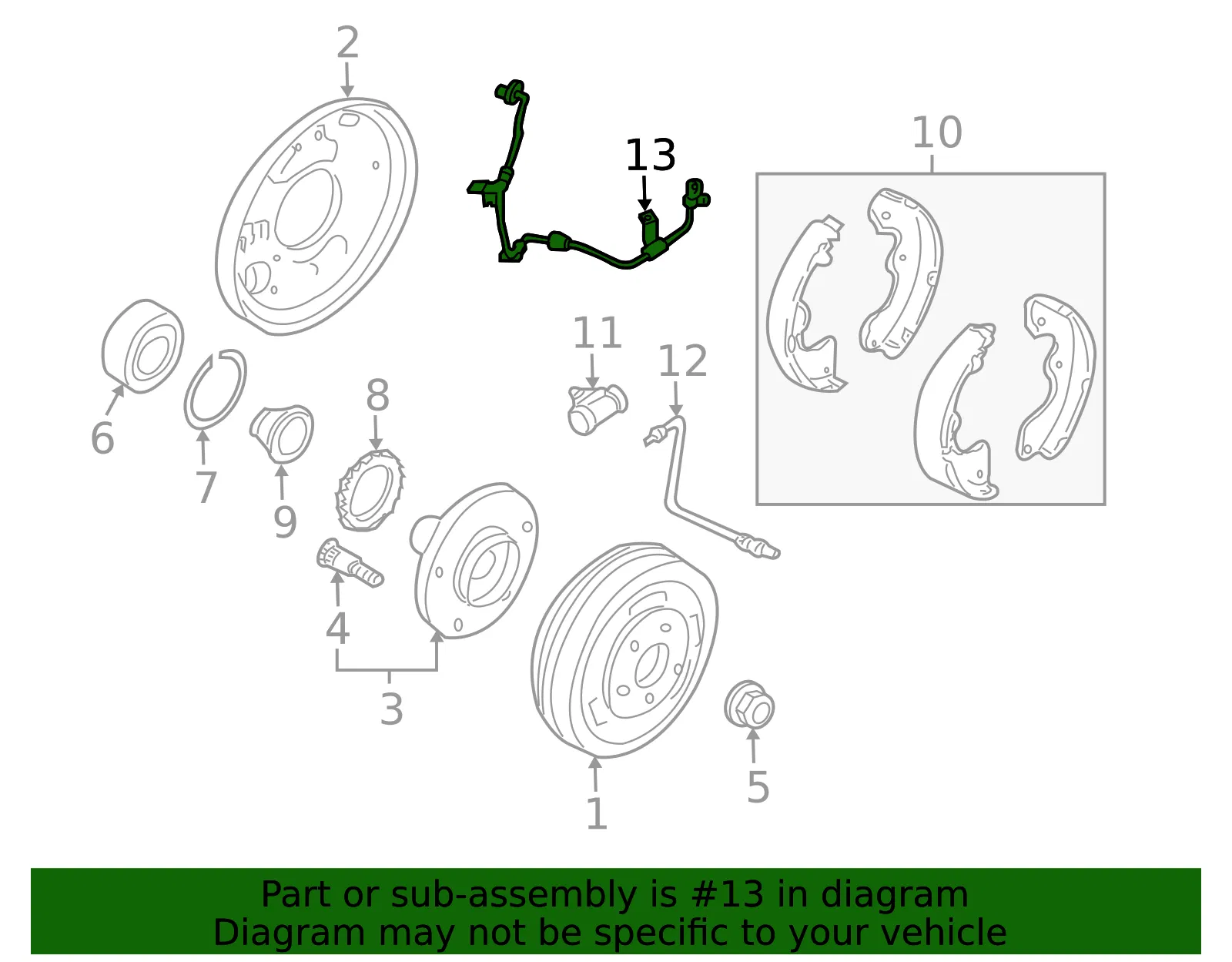 ABS Sensor - Mazda (EF91-43-72YC) - view 3