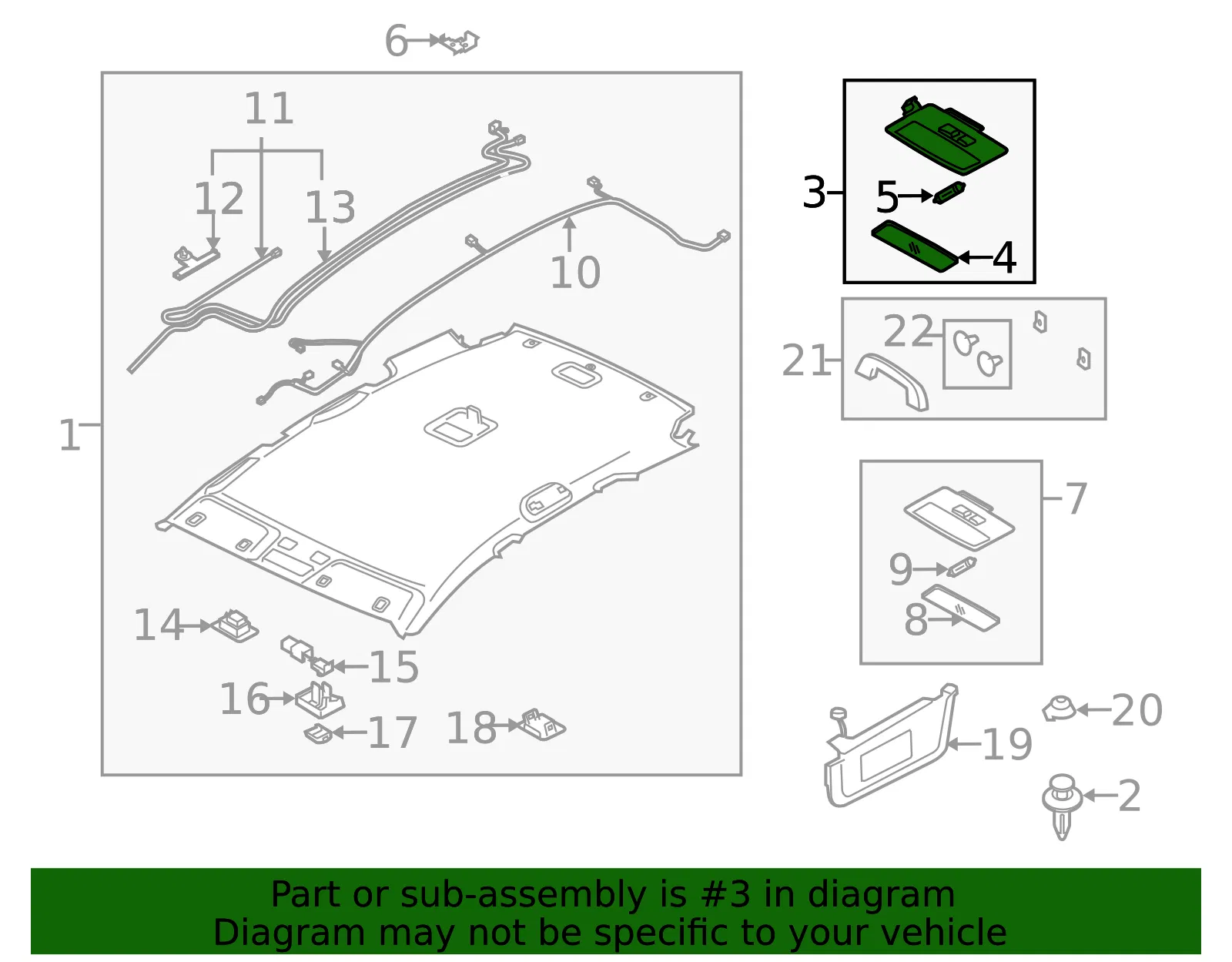 Lamp Interior - MAZDA (EG2151310A77) - view 2