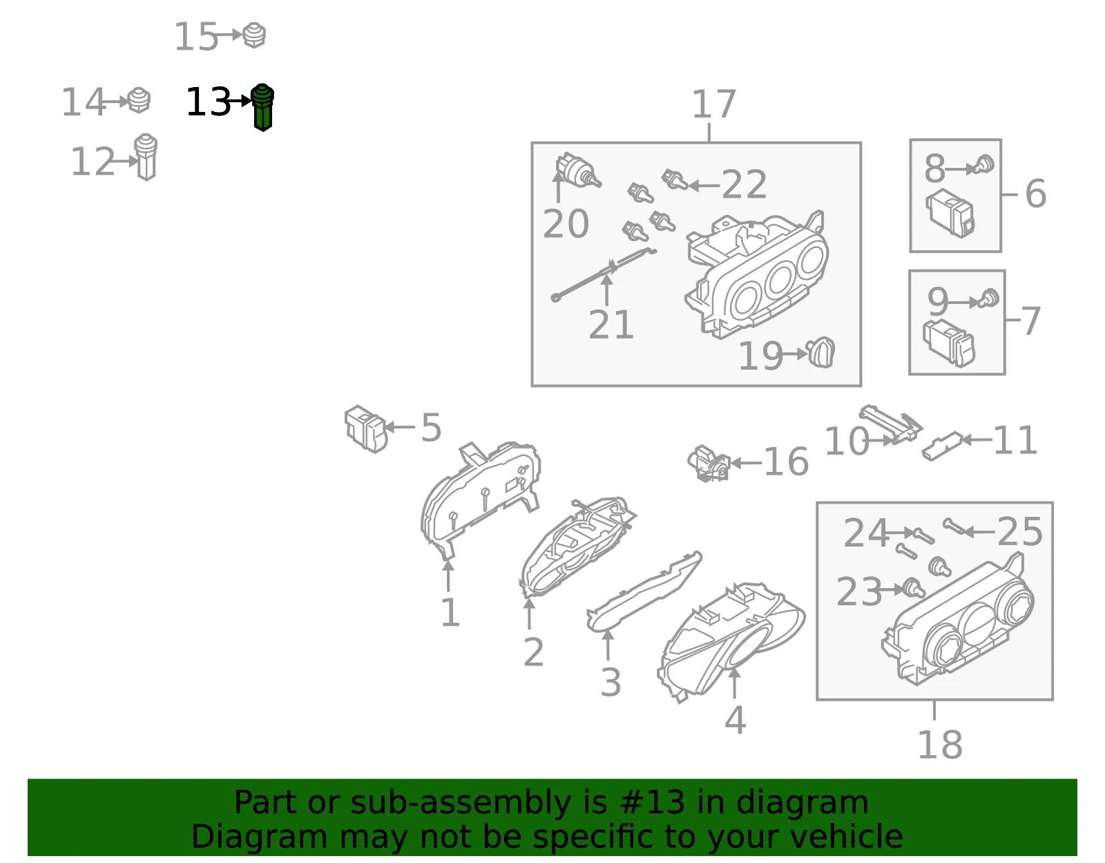 Sensor Autolight - MAZDA (EG2367892A) - view 2