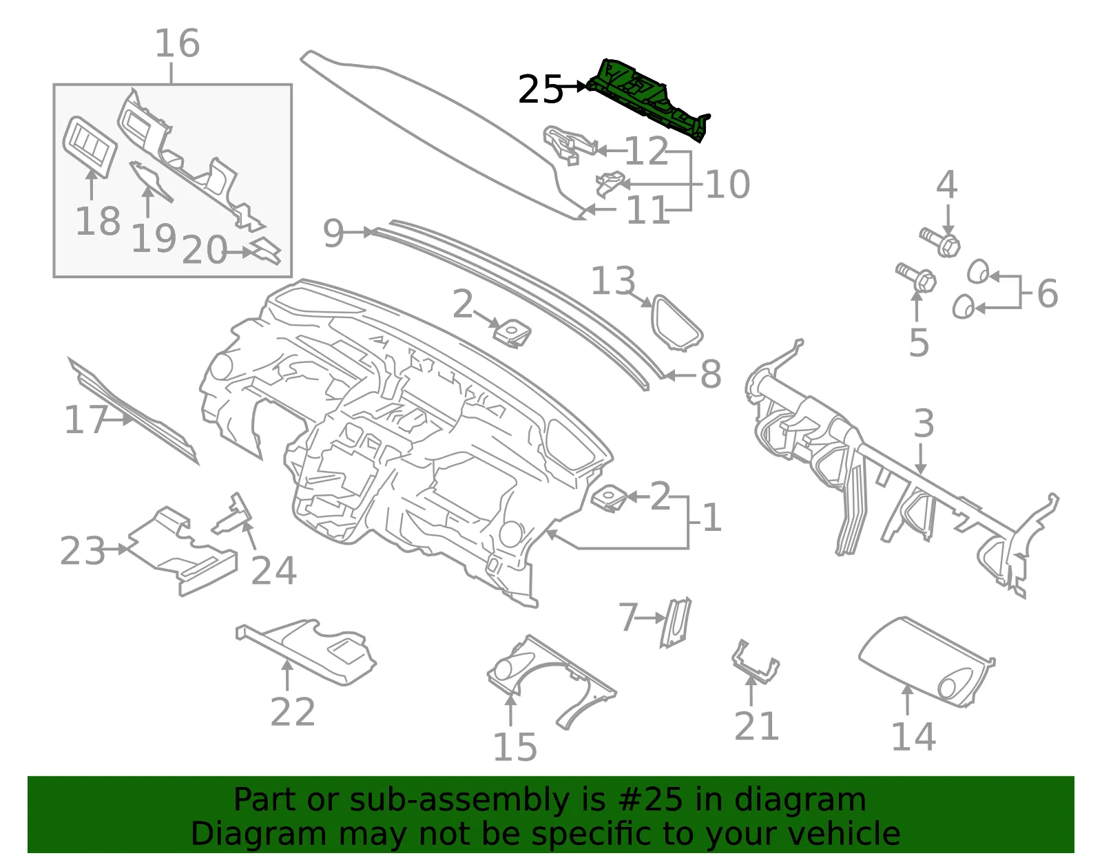 Panel Switch - Mazda (EH445531002) - view 2