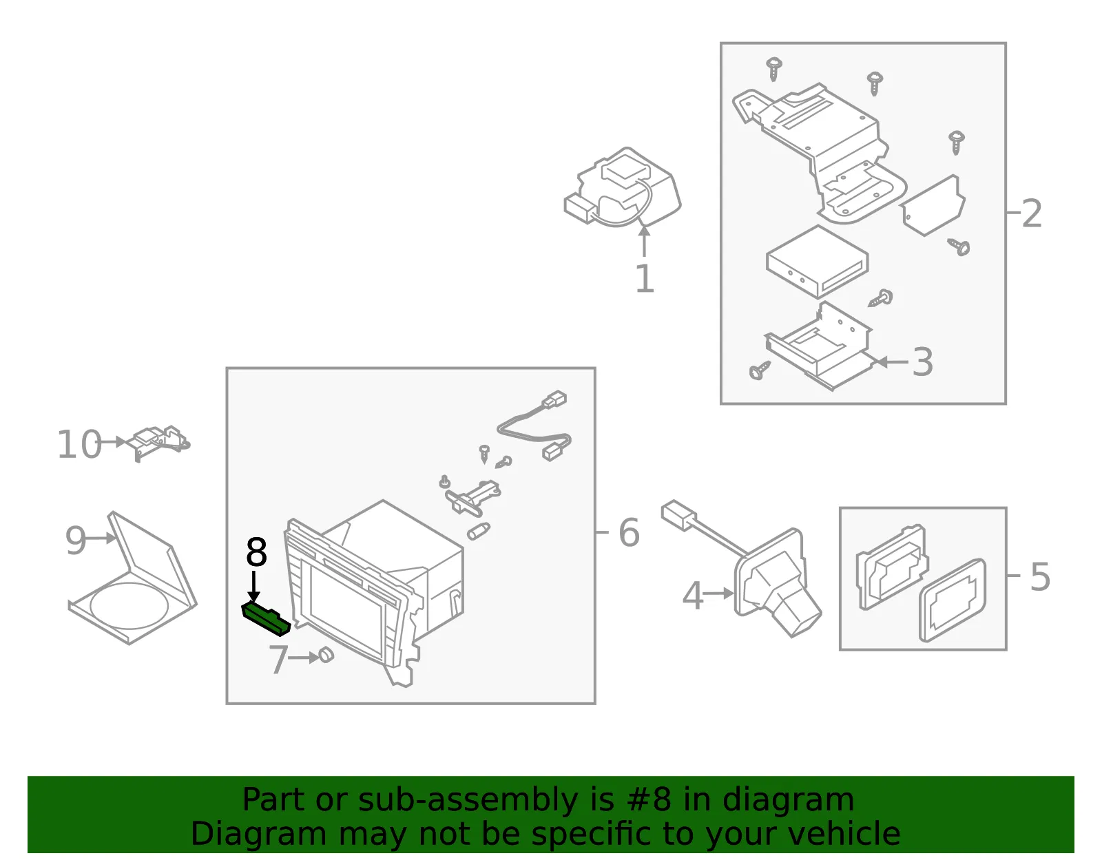 Switch Hazard - MAZDA (EH44664H0) - view 2