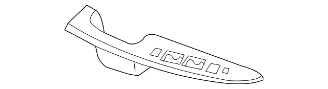 Switch Panel - Driver's Side (LH) - Mazda (EH46-68-4L6A)