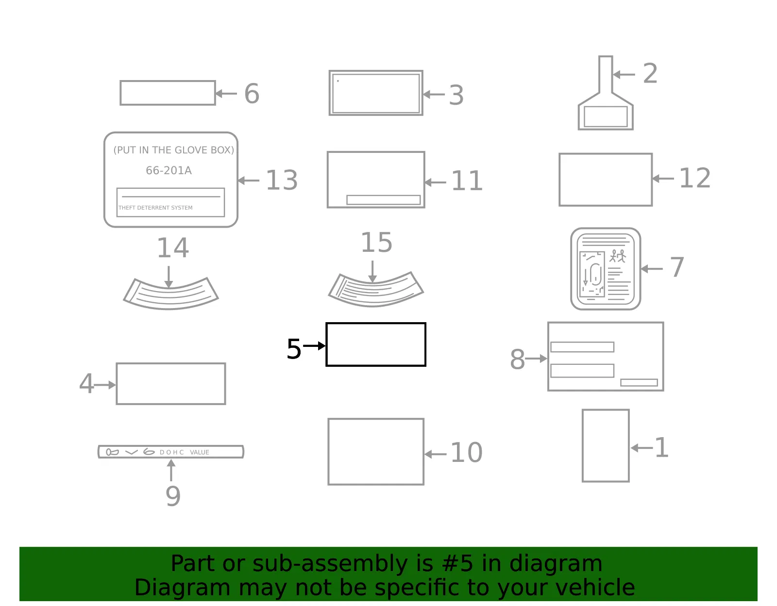 Battery Label - Mazda (FA03-69-C72A) - view 2