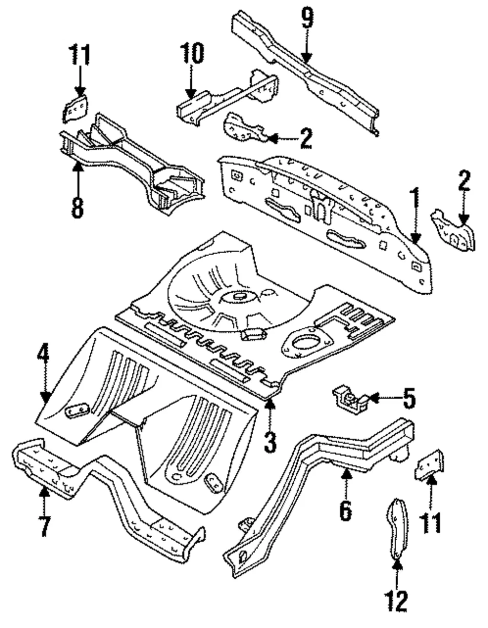 Bracket Rt Lamp - Passenger Side (RH) - Mazda (FD01-70-490B)