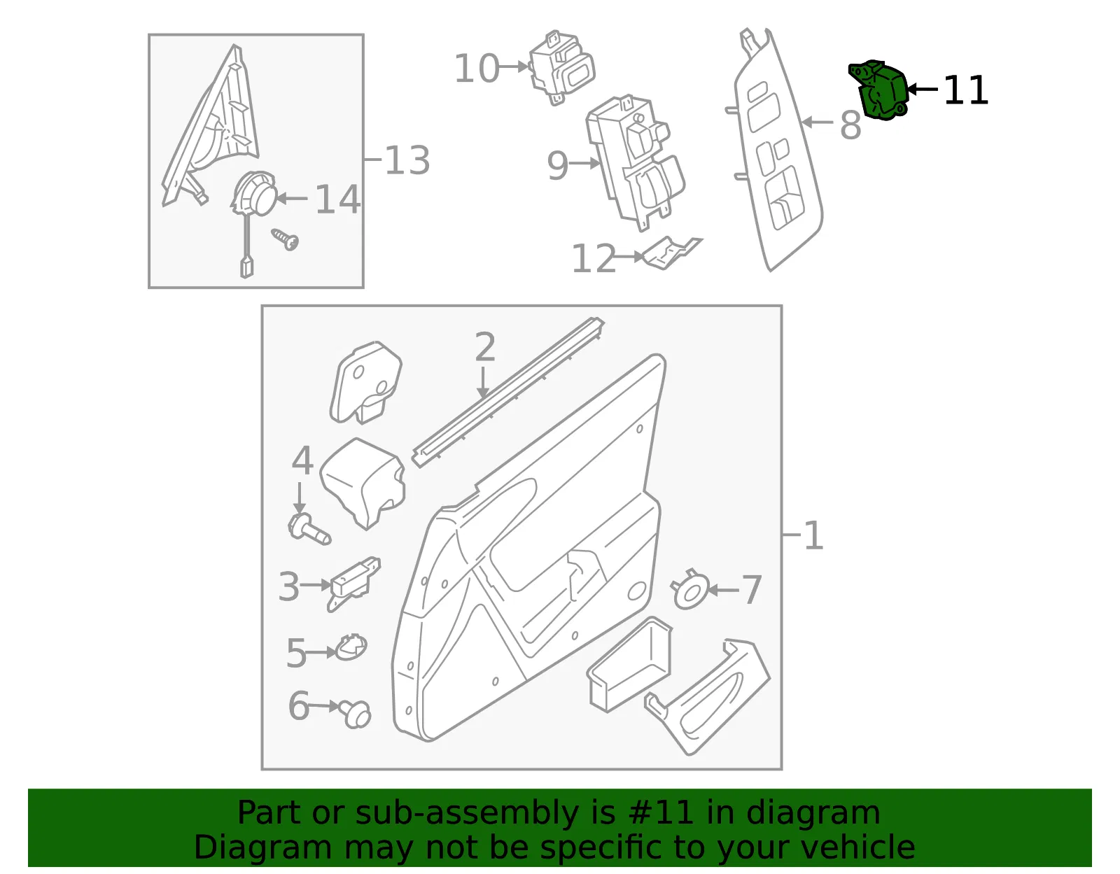 Switch Door Lock - MAZDA (FE0166660) - view 2