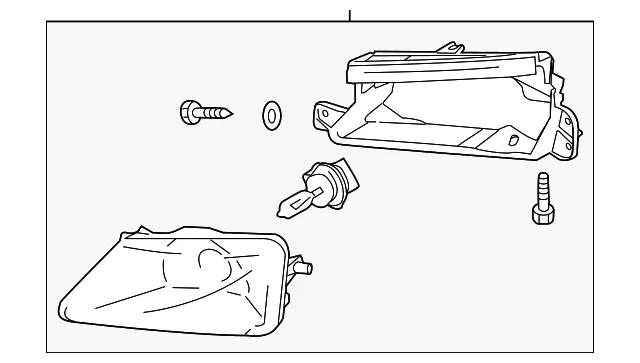 Fog Lamp Assembly - Passenger Side (RH) - Mazda (FF14-51-680A)