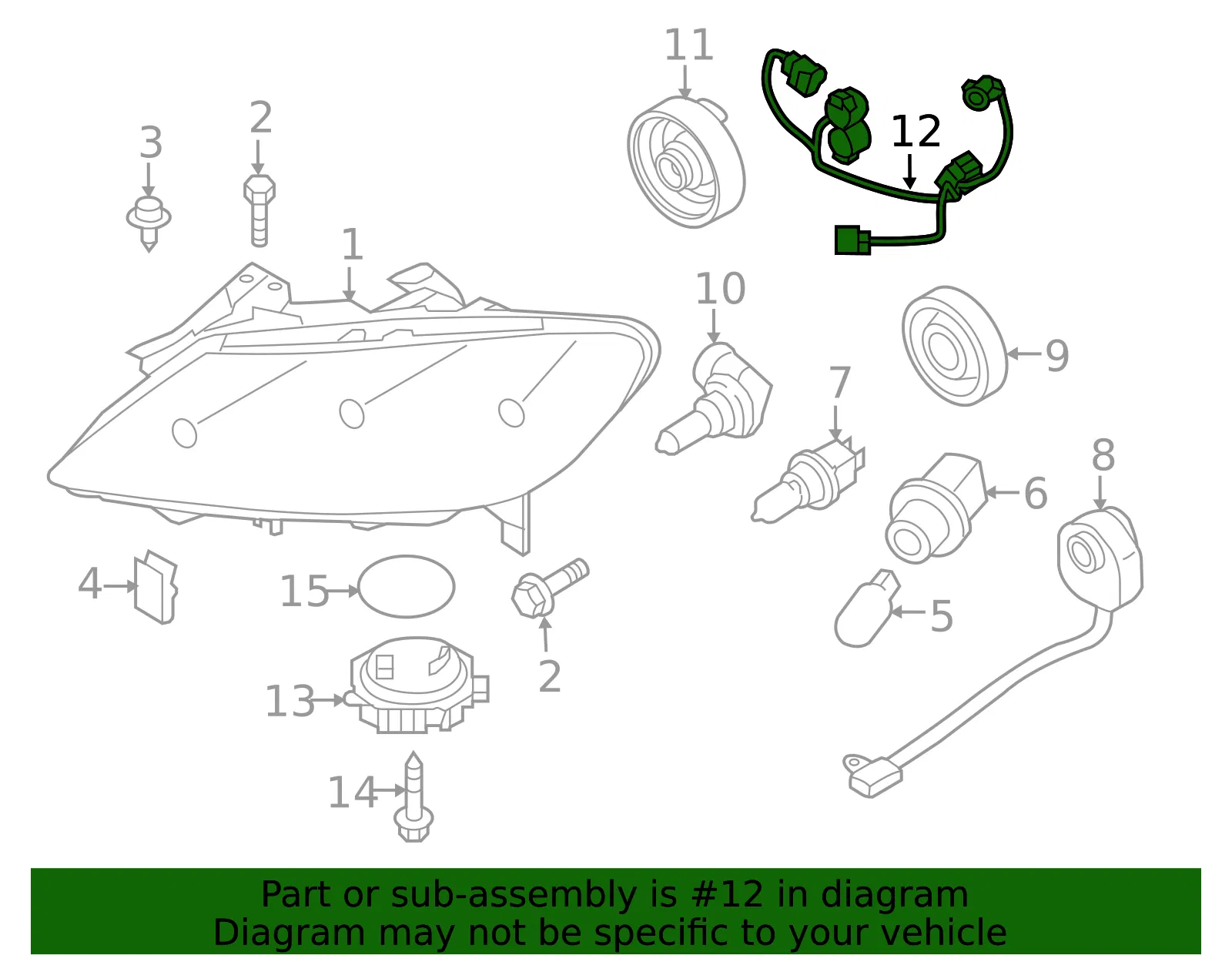Socket & Wire - Mazda (FF16-51-155) - view 2