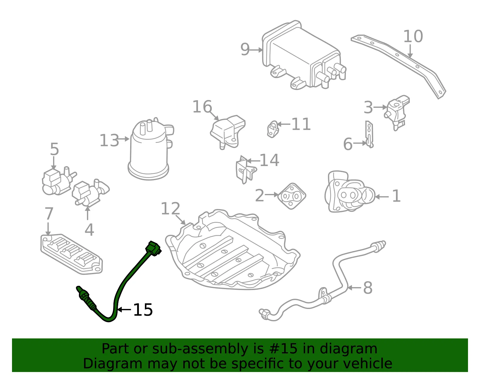 Oxygen Sensor - Mazda (FP50-18-861A) - view 2