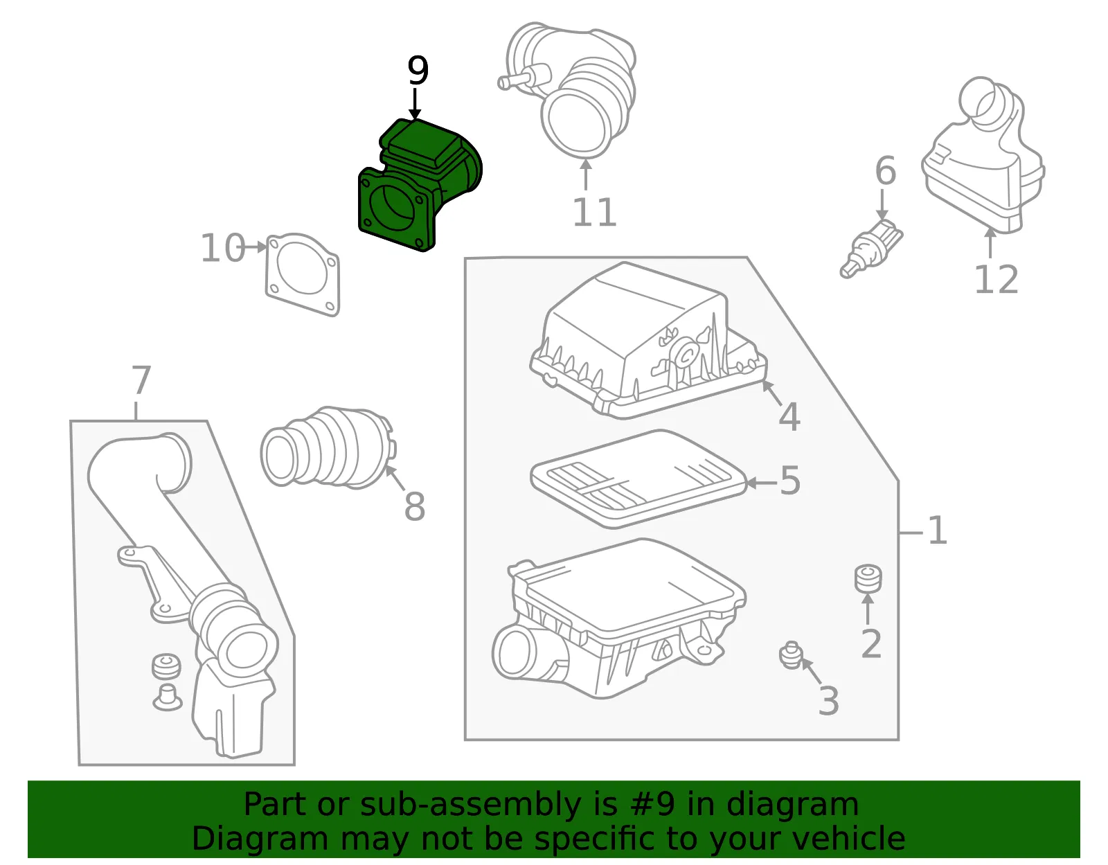 Sensor Air Flow - MAZDA (FSD713215) - view 2