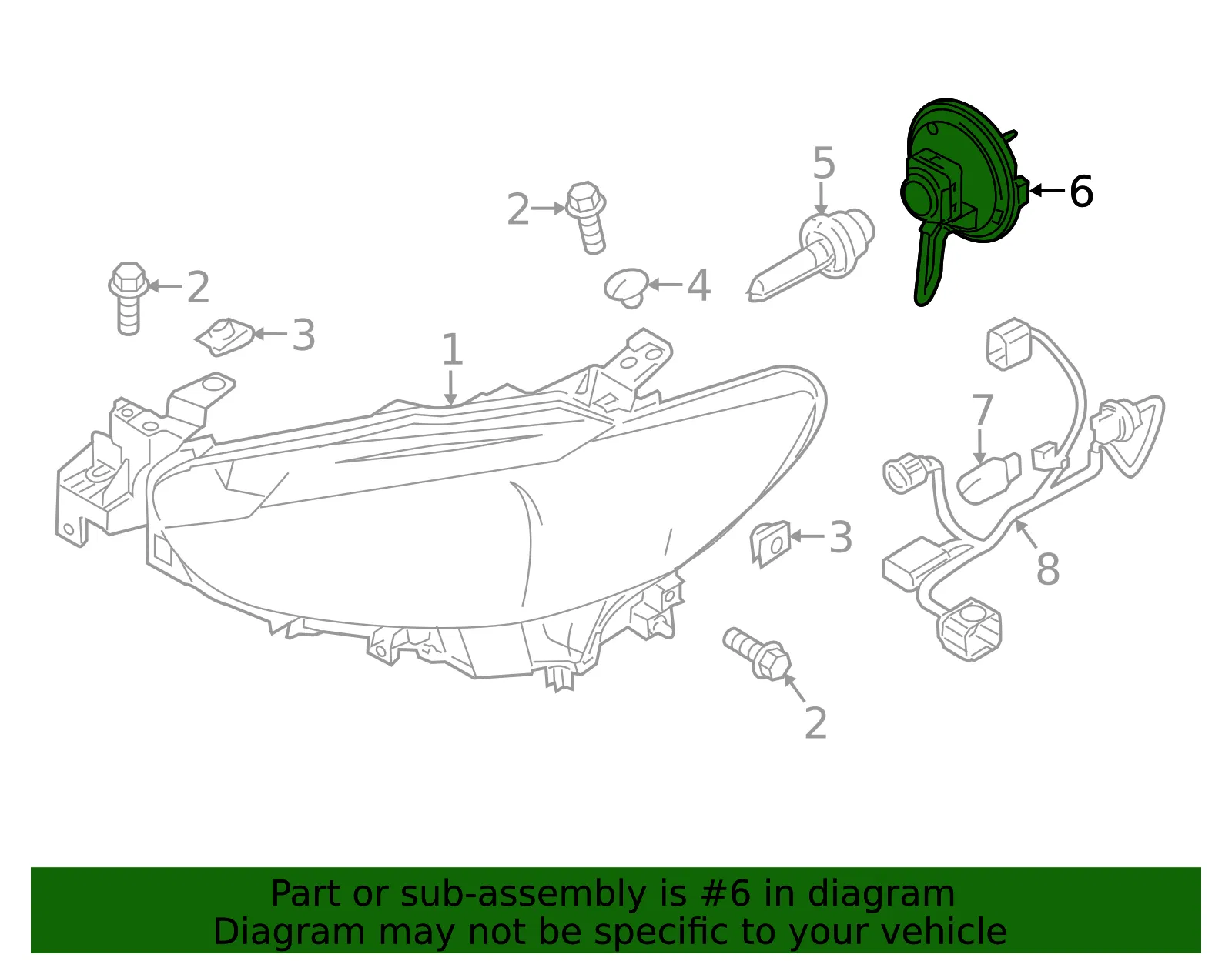 Headlight Control Module - Mazda (G44R-51-0H3) - view 3