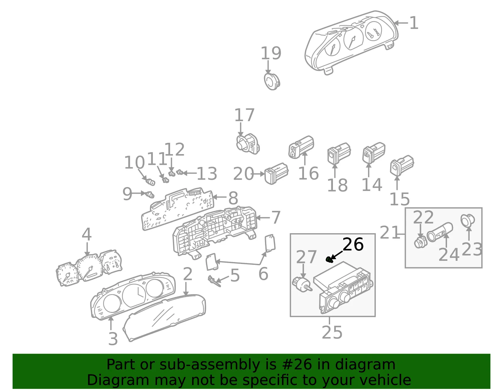 Bulb - MAZDA (GA2A61C95) - view 2