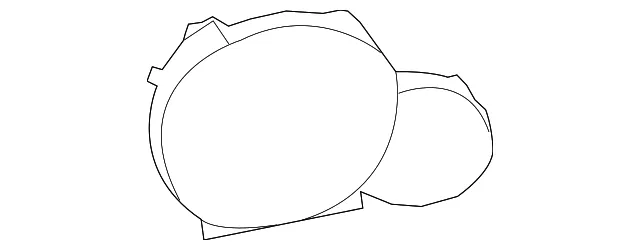 Cluster Lens - Passenger Side (RH) - Mazda (GAL2-55-447)