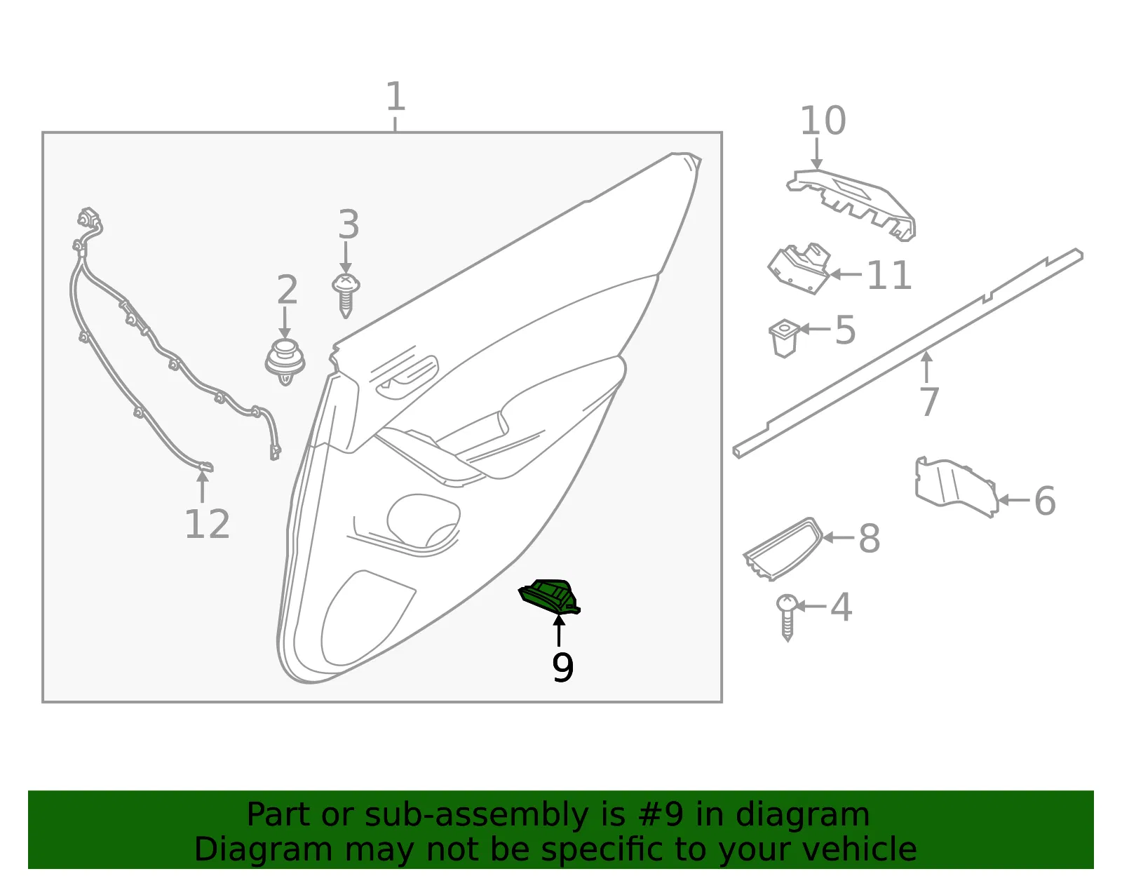 Courtesy Lamp - Passenger Side (RH) - Mazda (GBVG-51-4F0) - view 2