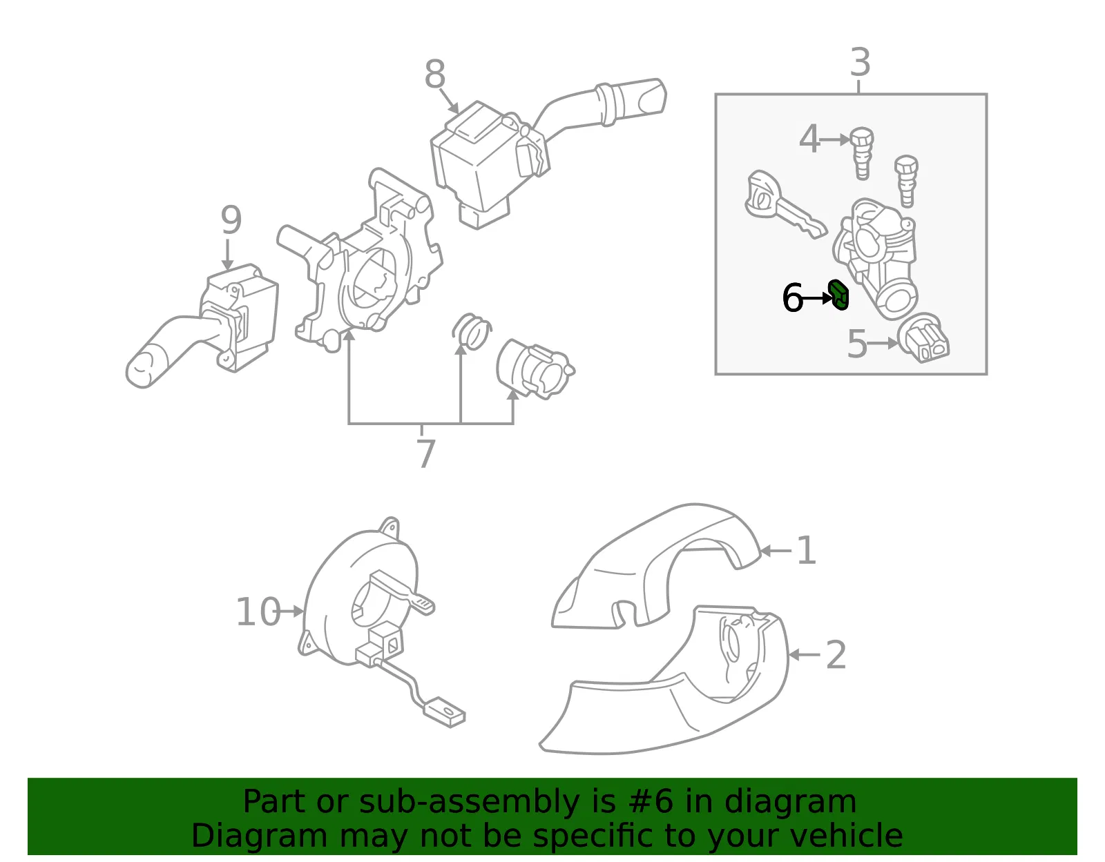 Switch Key Less Ig Switch - MAZDA (GE4T66157) - view 2