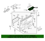 Panel R Switch - Mazda (GE4T684L1F80) - view 4