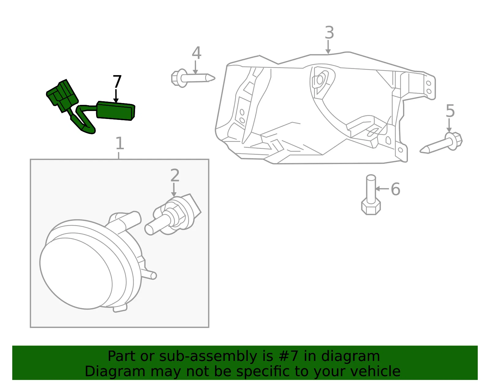 Fog Light Socket - Mazda (GEG1-51-688) - view 3