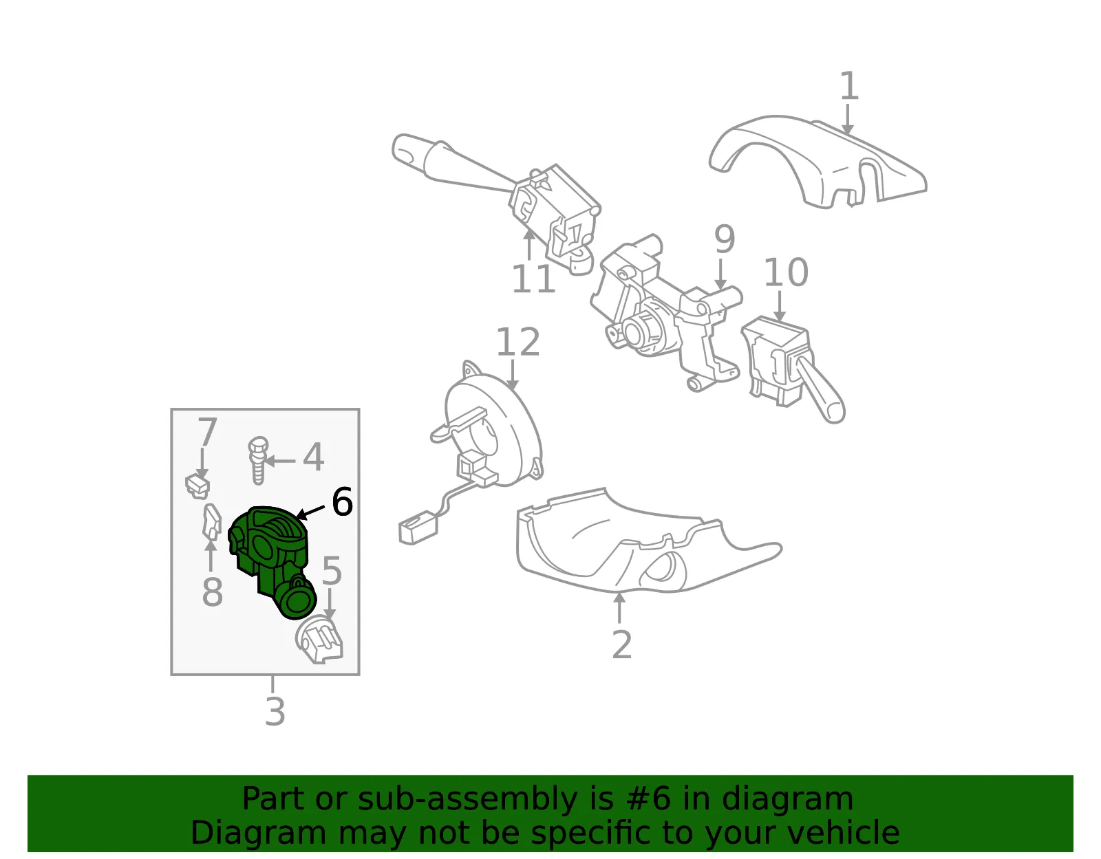 Key Sub Set Igswich - MAZDA (GEYM76140) - view 2