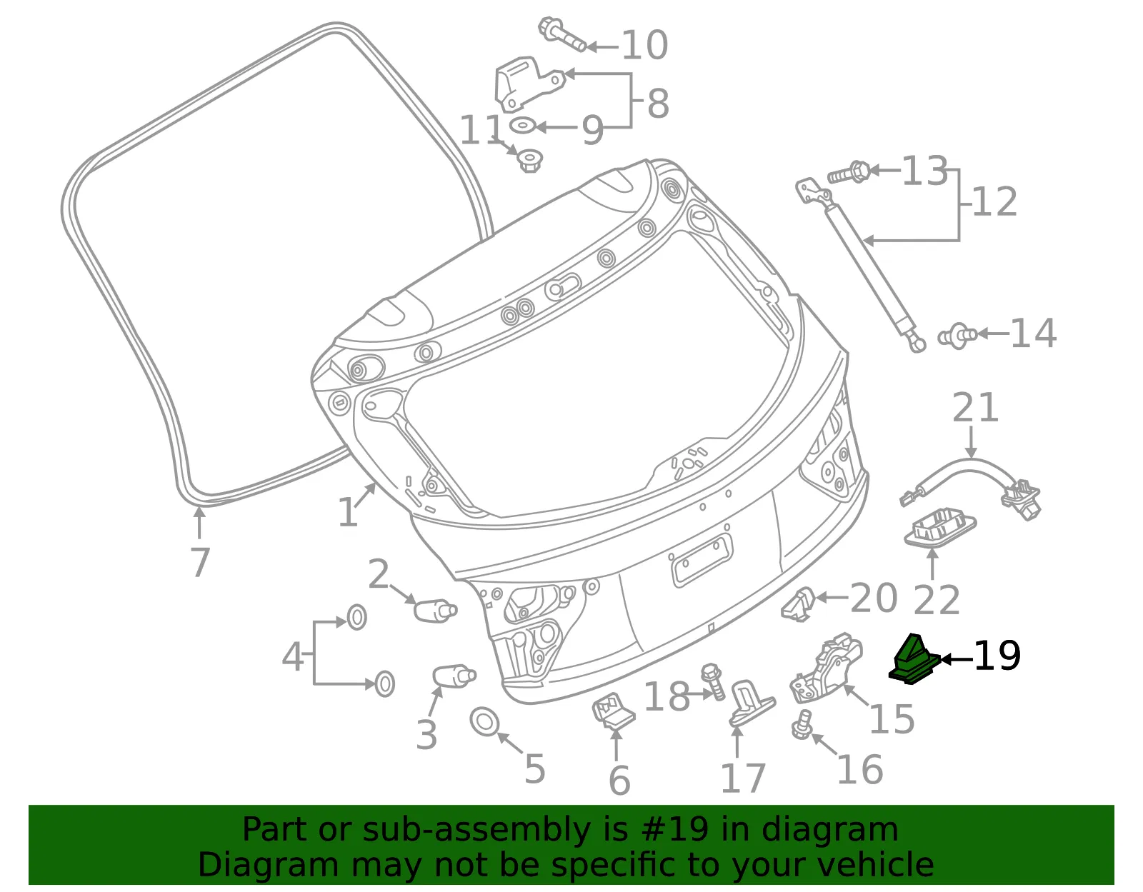 Release Switch - Mazda (GHK1-56-8D0) - view 3