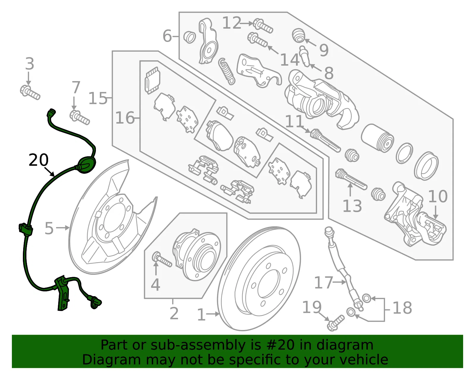 ABS Sensor - Mazda (GHP9-43-71Y) - view 3