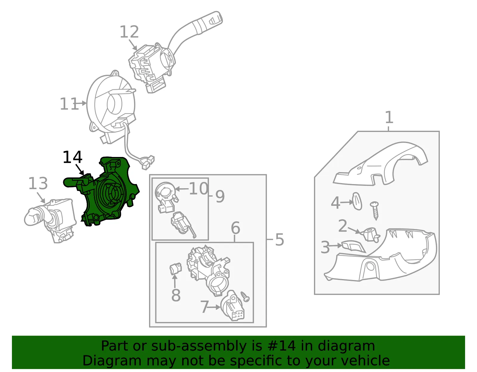Switch Combination Body - MAZDA (GJ6E661B1A) - view 2
