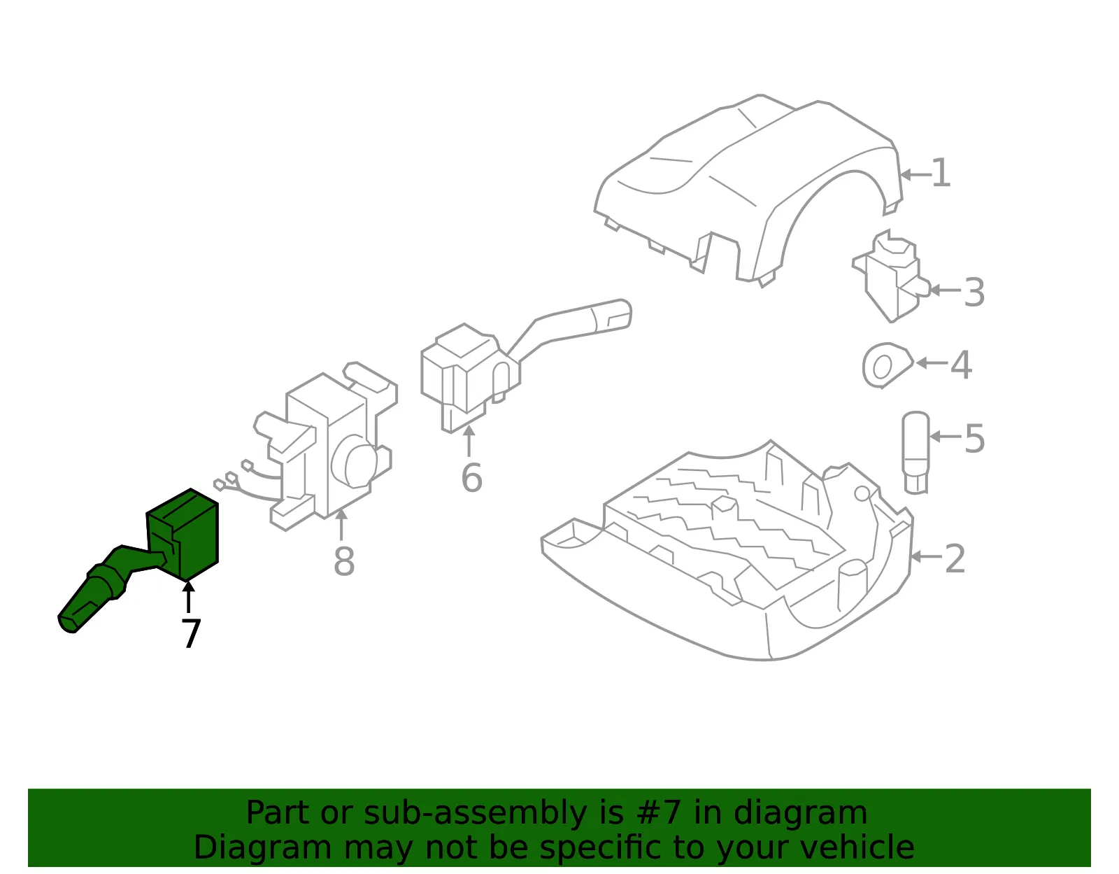 Multi-Function Switch - Mazda (GJ6H-66-122) - view 3