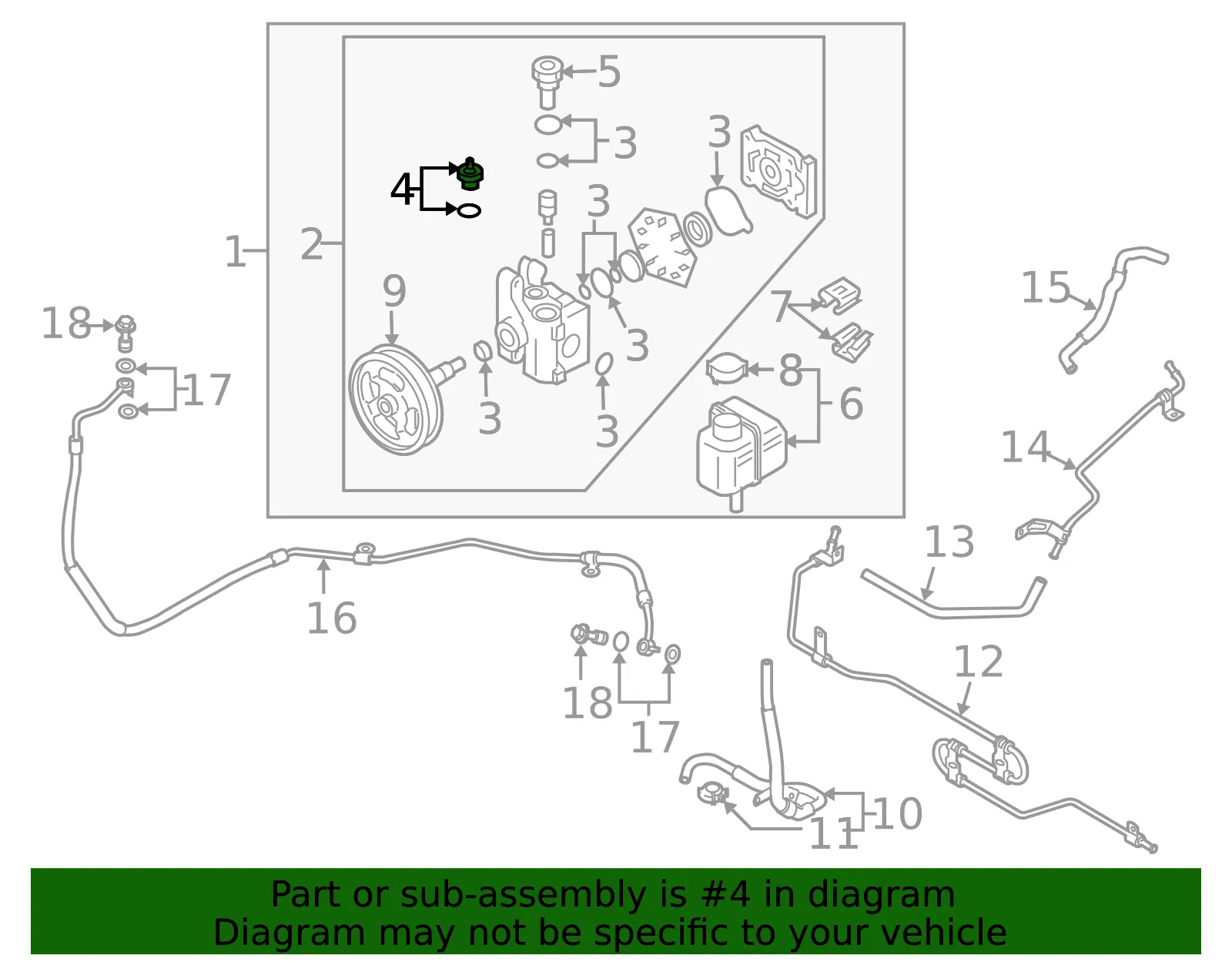 Pressure Sensor - Mazda (GK2A-32-230) - view 3