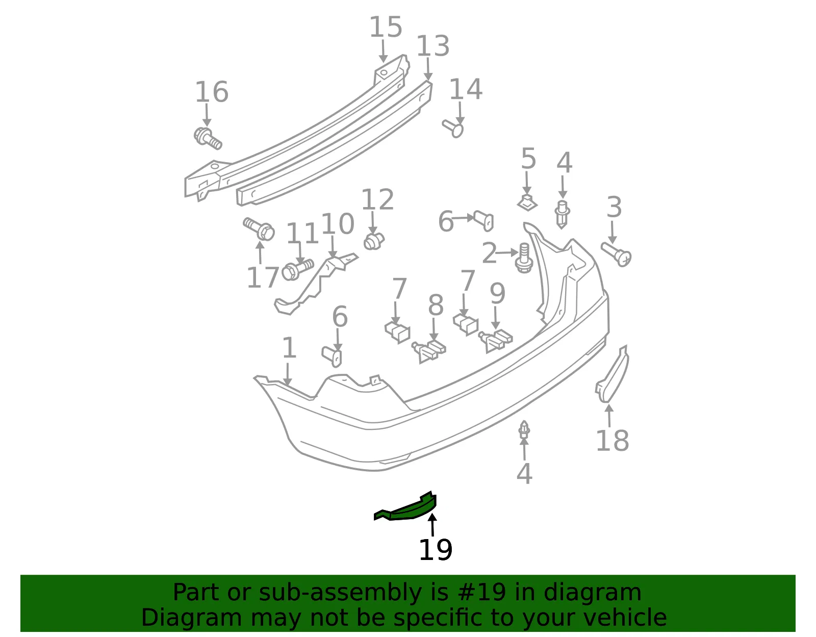 Reflector Panel - Mazda (GK2A-51-5L0) - view 3