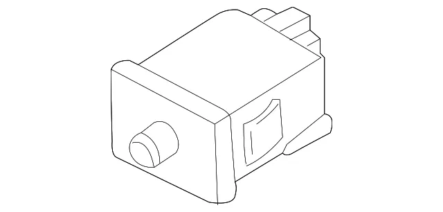 Trunk Lid Release Switch - Mazda (GK2A-66-4K0) - view 2