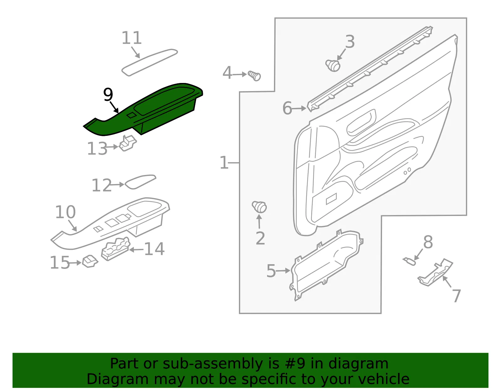 Switch Panel - Passenger Side (RH) - Mazda (GK2E-68-4L1E-80) - view 2