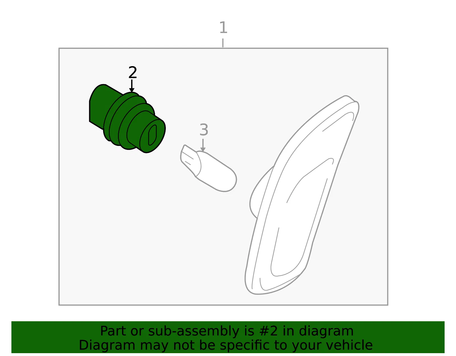 Side Marker Light Socket - Mazda (GP9A-51-5E2) - view 3