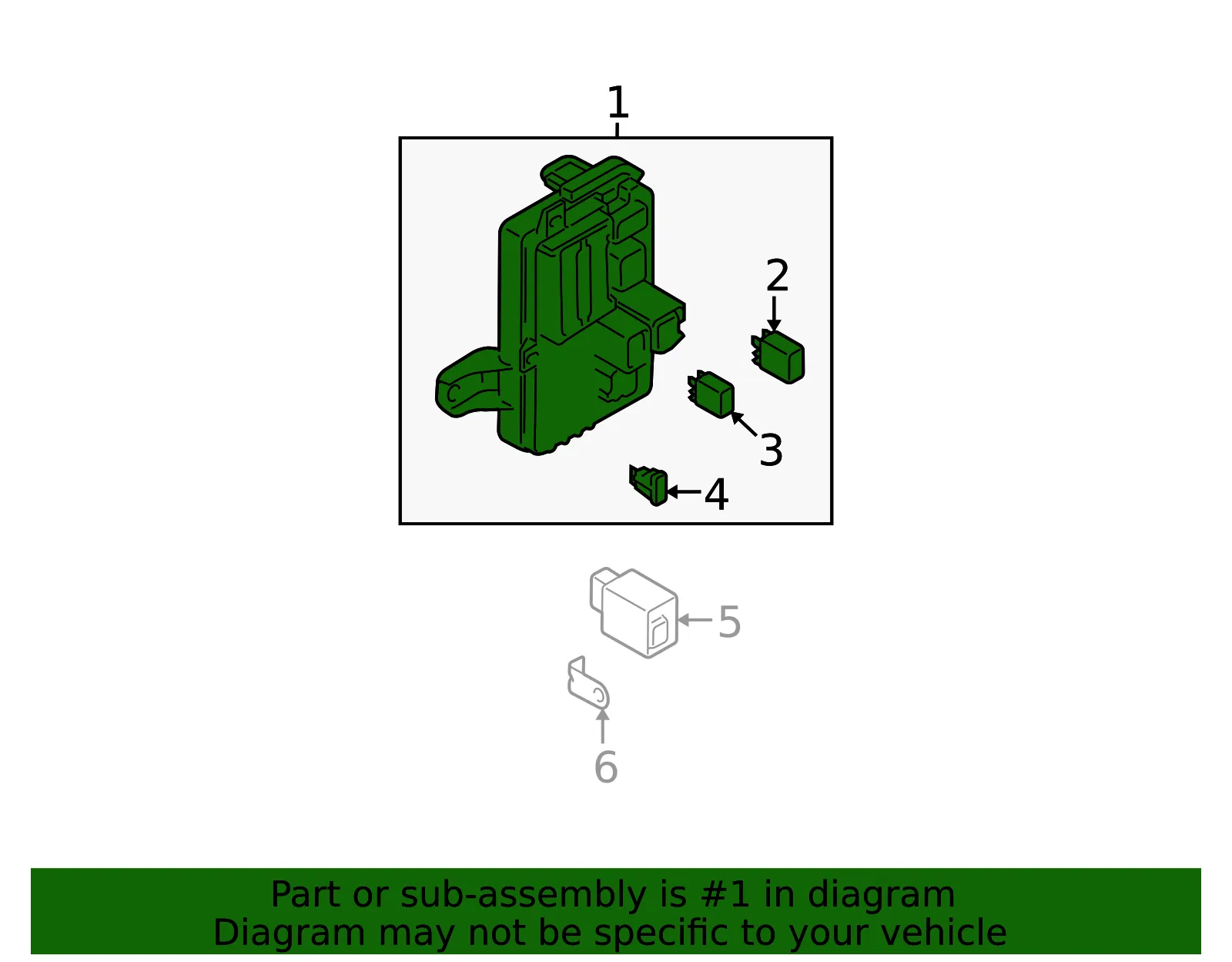 Block Fuse - MAZDA (GP9B66730A) - view 2