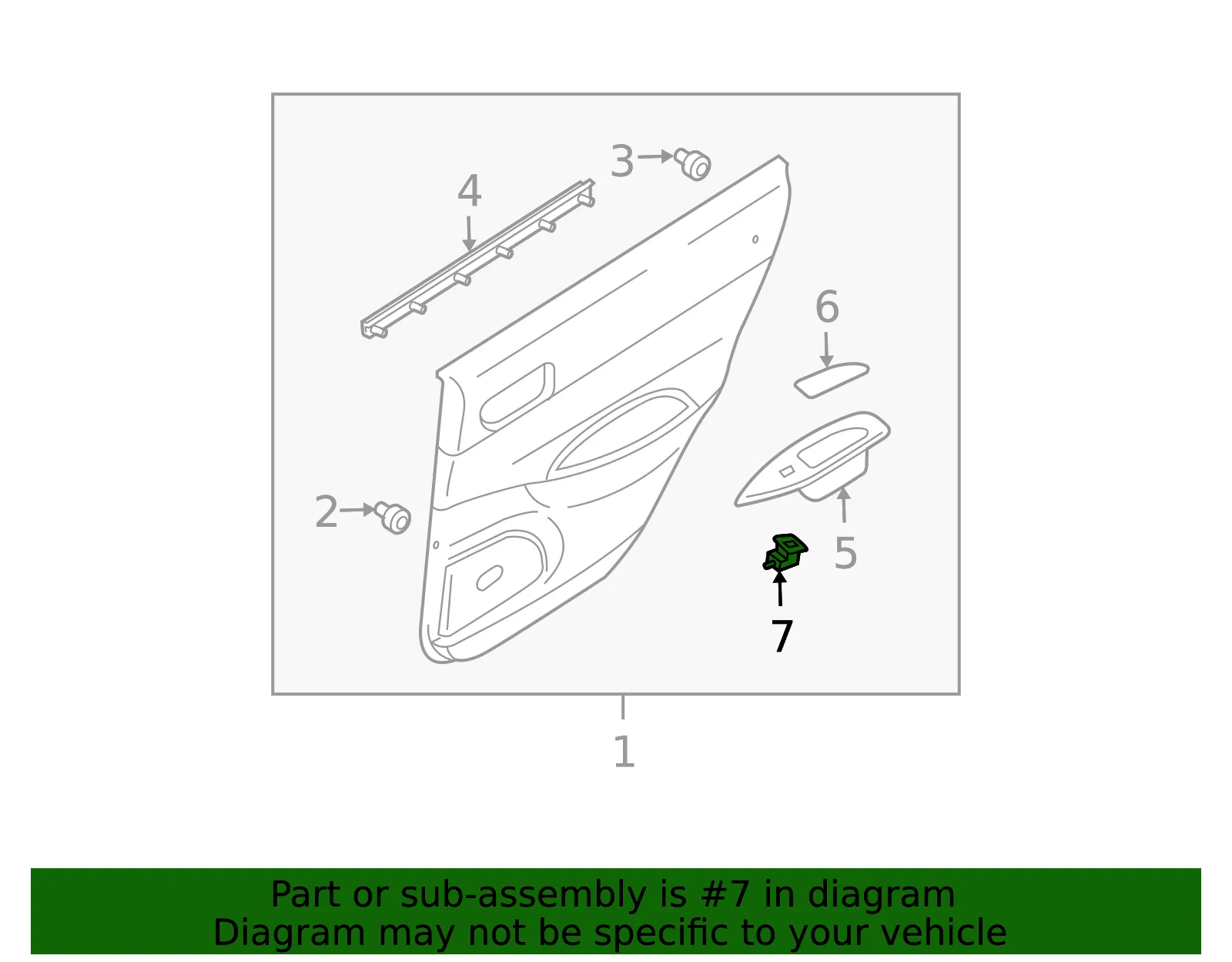 Switch Power Window - Driver's Side (LH) - Mazda (GP9F-66-380) - view 2