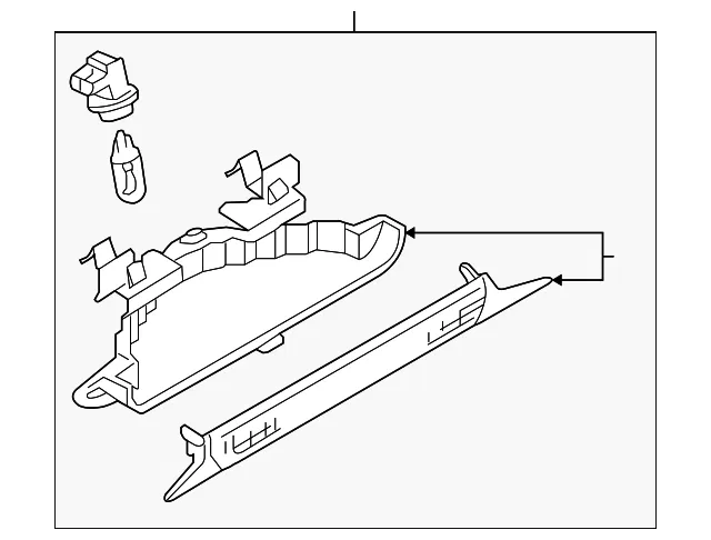 UNIT STOP LAMP HI Mount - Mazda (GR4B51593)