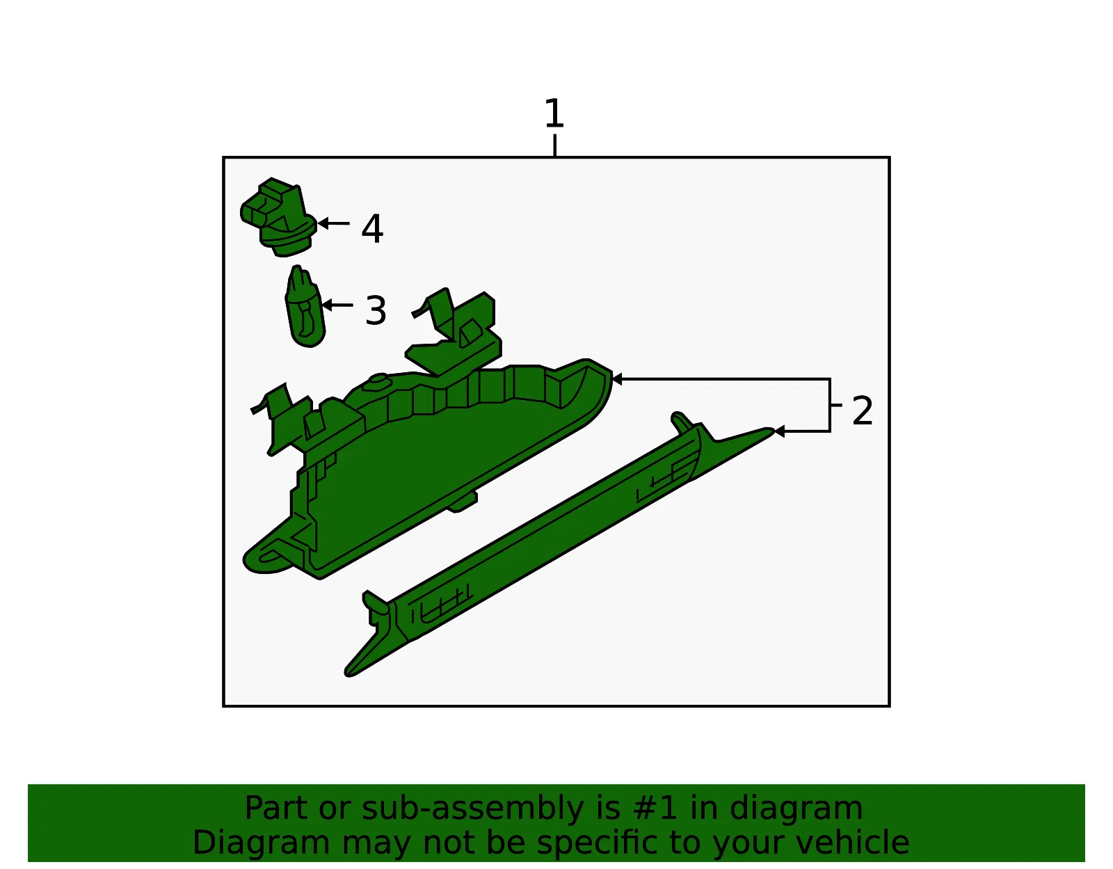 UNIT STOP LAMP HI Mount - Mazda (GR4B51593) - view 2
