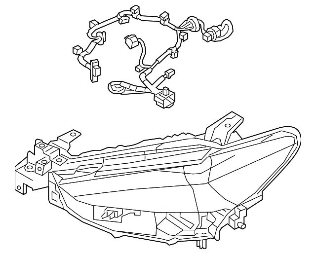 Headlamp Assembly - Driver's Side (LH) - Mazda (GRF5-51-041A)