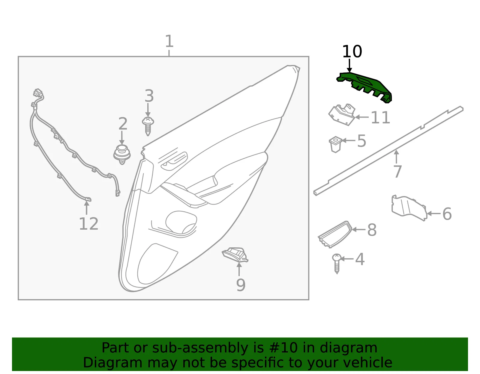 Switch Panel - Passenger Side (RH) - Mazda (GRF5-68-5L1A) - view 2