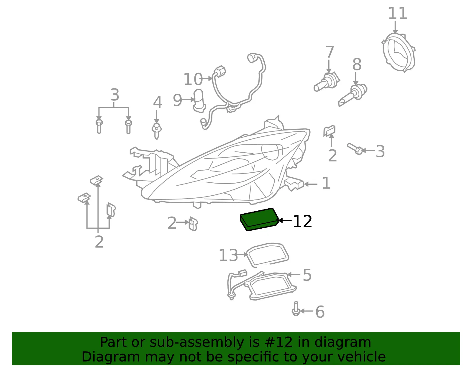 Control Module - Mazda (GS3L-51-0H3) - view 3