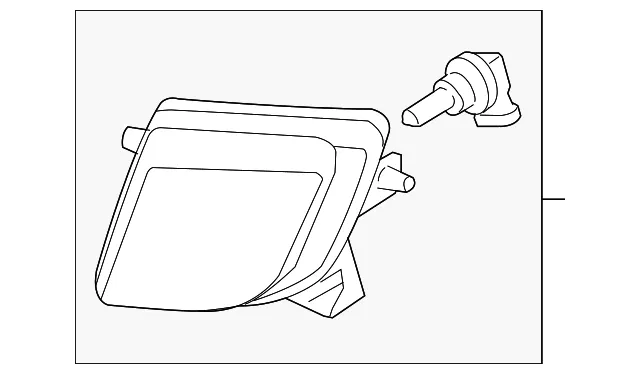 Fog Lamp Assembly - Driver's Side (LH) - Mazda (GS3L-51-690)