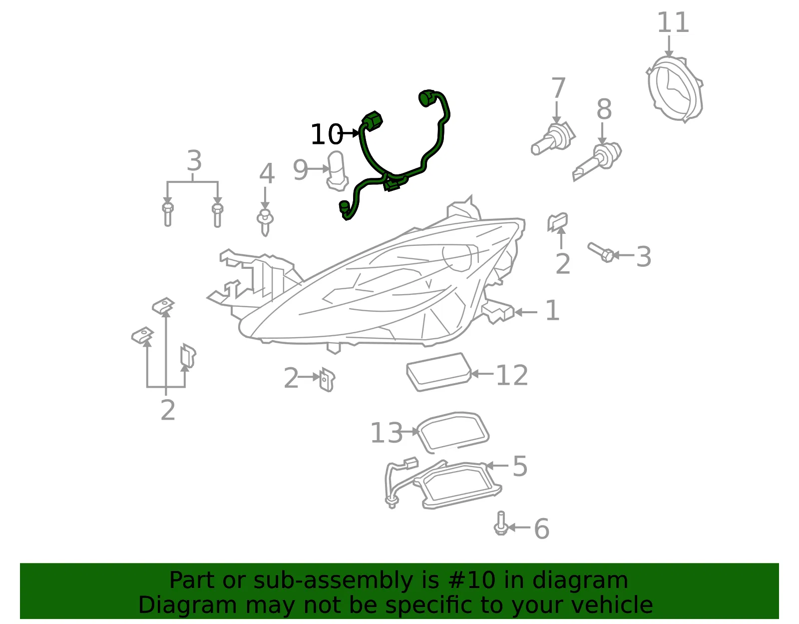 Socket & Wire - Mazda (GS3M-51-155) - view 3