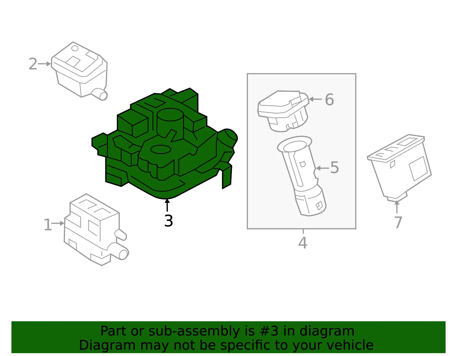 Switch Assembly - Mazda (GSL3-66-CM0B) - view 2