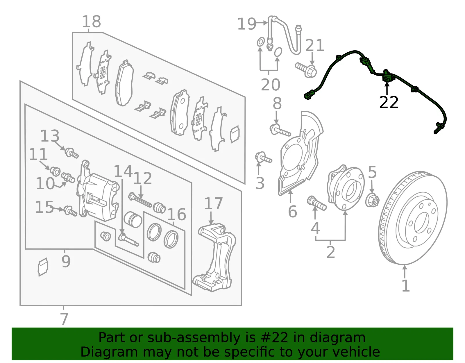 ABS Sensor - Mazda (K0114370XA) - view 3