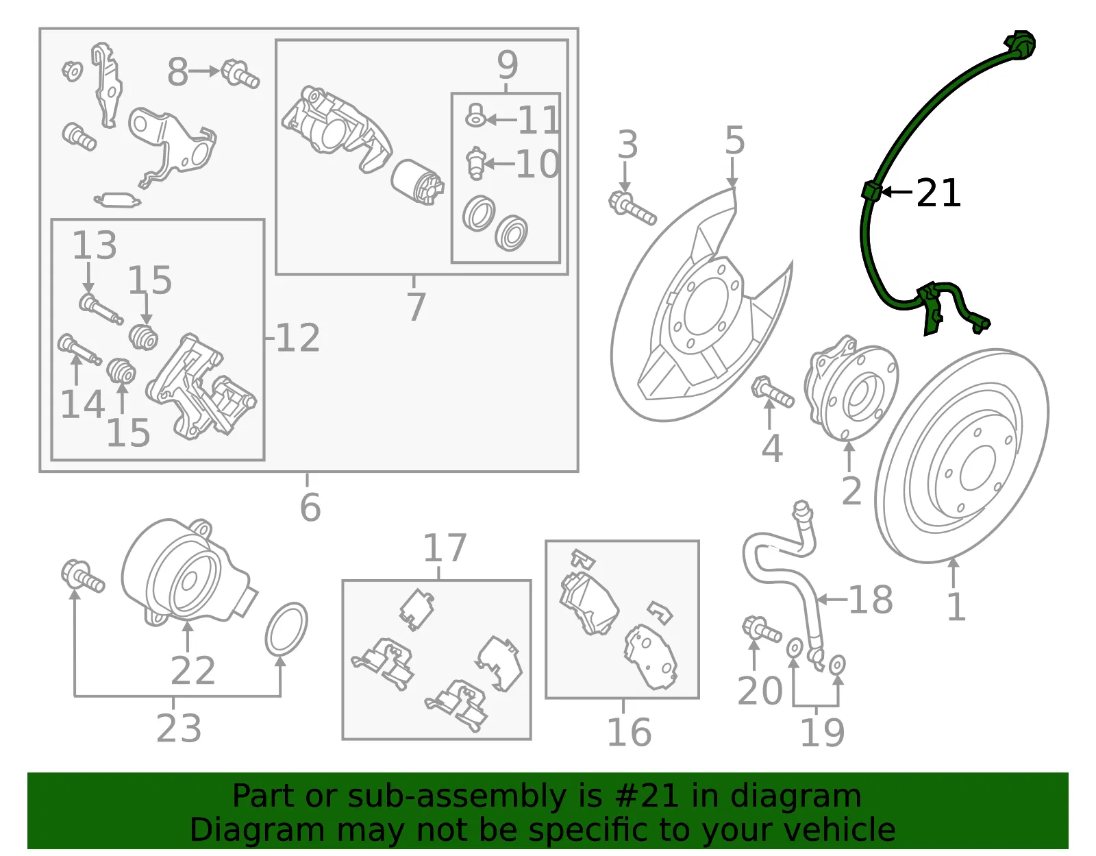 ABS Sensor - Mazda (K017-43-71YA) - view 3
