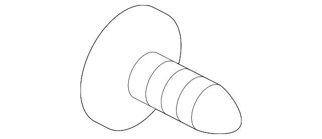 License Lamp Screw - Kia (K9986-50410B)
