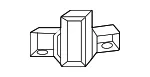 Blind Spot Detection System Warning Sensor Bracket - Mazda (KBB3-50-CA2) - view 3