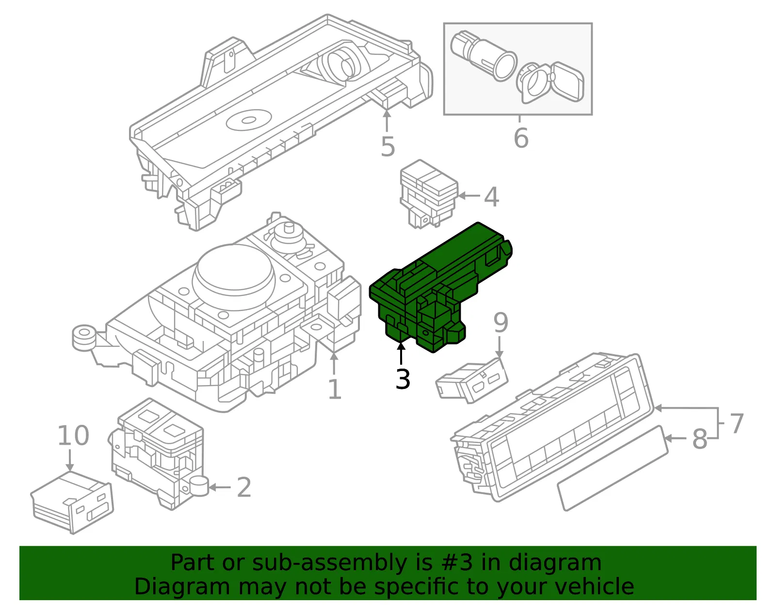 Switch - Mazda (KBD9-66-YK0) - view 2